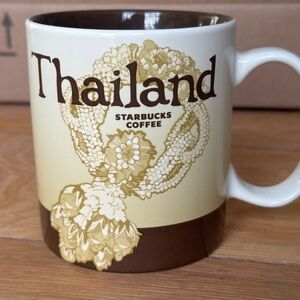 Starbucks Thailand Brown and Cream Ceramic Mug